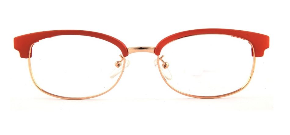 Red Square Browline Glasses 100129 4